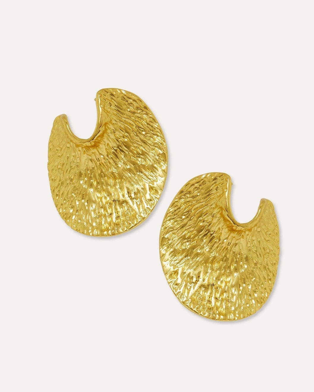 Ottoman Hands Lorena Gold Statement Stud Earrings, £69