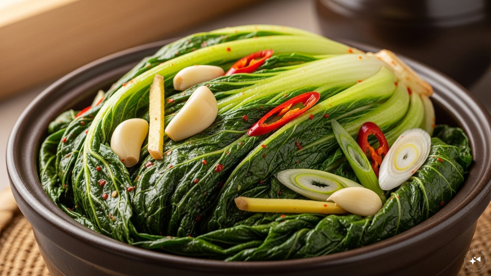 Mustard Greens Kimchi: Korean kitchens use mustard greens to make a variation of kimchi. Fermented with chili paste, garlic, and ginger, mustard greens kimchi is tangy, spicy, and probiotic-rich. It’s a great way to preserve the greens through winter while adding zest to rice or noodle dishes. Mustard Greens Kimchi: Korean kitchens use mustard greens to make a variation of kimchi. Fermented with chili paste, garlic, and ginger, mustard greens kimchi is tangy, spicy, and probiotic-rich. It’s a great way to preserve the greens through winter while adding zest to rice or noodle dishes.