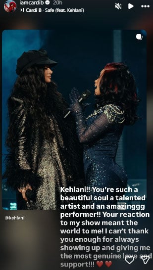 Cardi B gushes over Kehlani and Tyla